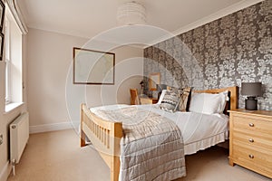 Luxury furnished modern bedroom