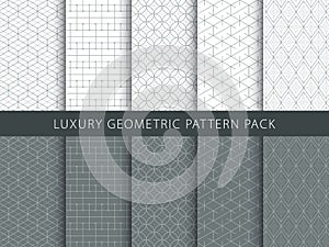 Luxury geometric  patterns pack