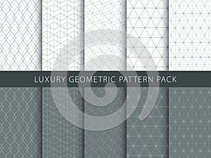 Luxury geometric  patterns pack