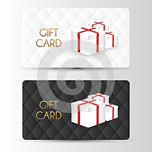 Luxury gift cards template. Vector