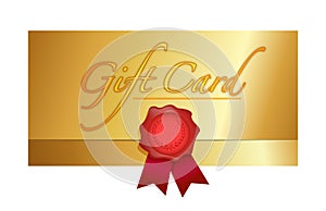 Luxury gift certificate illustration design