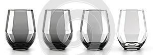 Luxury glassware set mockup, perfect for sophisticated table settings, Ai generative