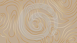 Luxury gold abstract topographic map background with golden lines texture. The stylized contour in lines and contours