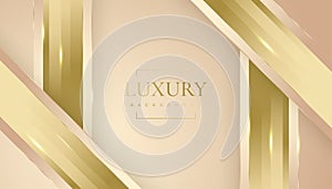 Luxury Gold Background with Glitter and Light Effect