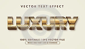 Luxury and gold editable text effect style