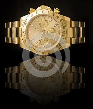 Luxury gold watch