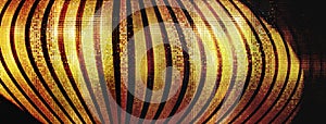 Luxury golden glitter glowing curve line wall texture banner background