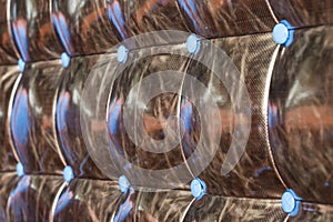 Luxury golden leather close-up background