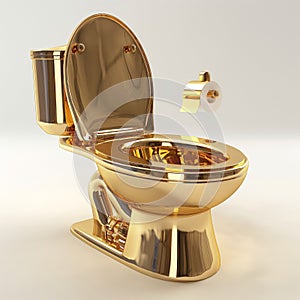 Luxury Golden Toilet Concept