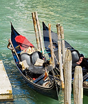 Luxury gondola in Venice