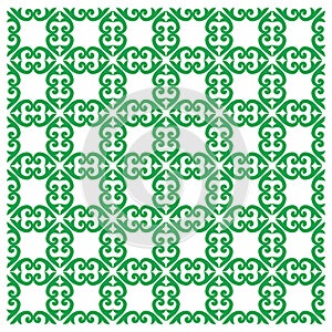 Luxury Green Ornamental Pattern