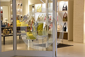 Luxury handbag fashion store