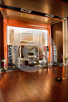 Luxury hifi studio interior