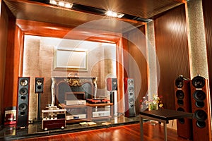 Luxury hifi studio interior