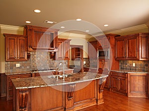 Luxury Home dark wood kitchen