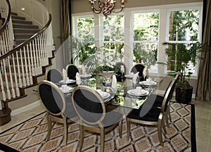 Luxury home dining room