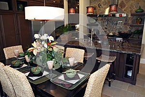 Luxury home dining room