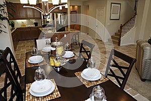 Luxury home dining table.