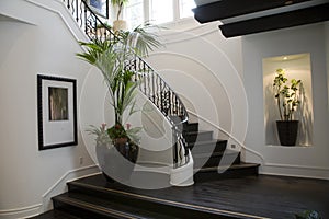 Luxury home hallway.