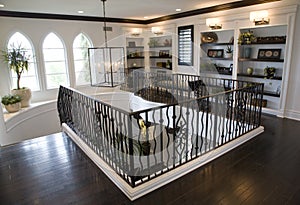 Luxury home hallway.