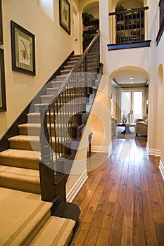 Luxury home hallway