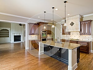 Luxury Home Interior Kitchen and Living Room