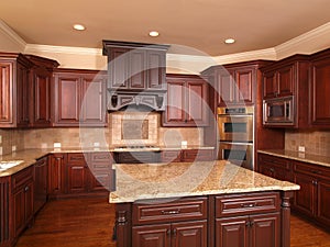 Luxury Home Kitchen front center island