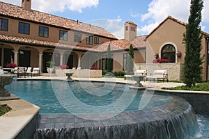 Luxury home looking over the pool