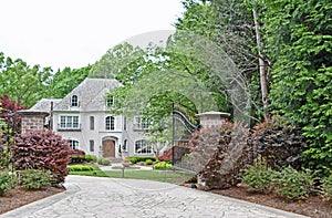 Luxury Home With Open Gate