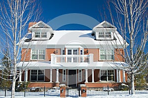 Luxury Home in Winter