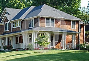 Luxury Home With Wood Shingle Siding