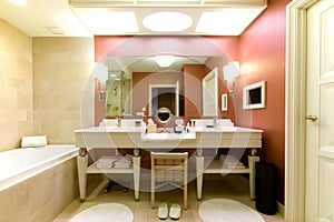 Luxury hotel bathroom