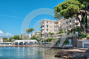 The luxury hotel Belle Rives in the French beach resort Juan-les-Pins