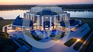 a luxury hotel building architecture