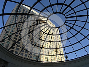 Luxury hotel circular atrium photo