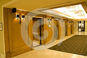 Luxury hotel corridor