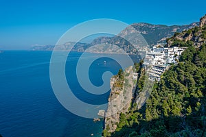 Luxury hotel at Costiera Amalfitana coast in Italy