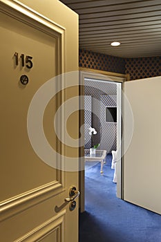 Luxury hotel, door open