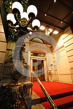 Luxury hotel entrance