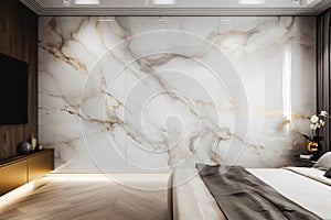 Luxury hotel Interior background with marble wall