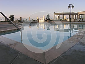 Luxury hotel pool