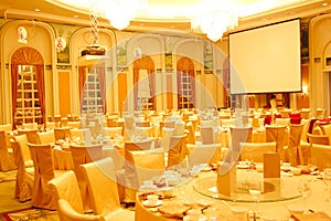 Luxury hotel restaurant