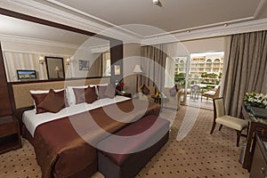 Luxury hotel room