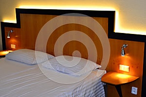 Luxury hotel room enlightened