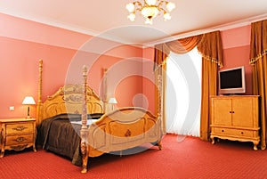 Luxury hotel room interior