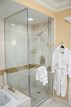 Luxury Hotel Shower and Robe