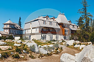 Luxury Hotel at Strbske Pleso Lake in Tatras