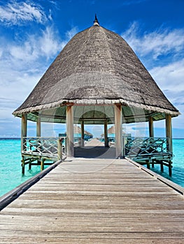 Luxury hotel in tropical island