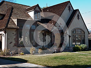 Luxury house and frontyard