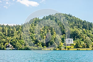 Luxury house on lake shore